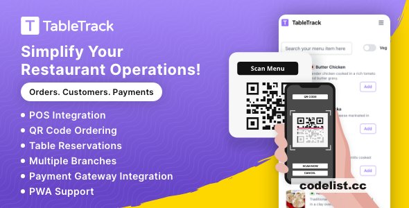 TableTrack v1.2.38 - The Complete SaaS Restaurant Management Solution - nulled