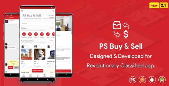 PS BuySell v2.1 - ( Olx, Mercari, Offerup, Carousell, Buy Sell ) Clone Classified App