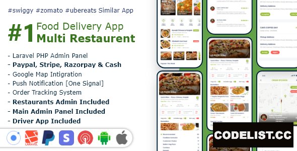 Food, Grocery, Meat Delivery Mobile App with Admin Panel v1.0