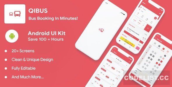 QIBus v2.0 - Bus booking android app ui template - Kotlin