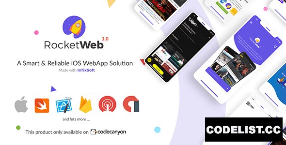 RocketWeb v1.0.5 - Configurable iOS WebView App Template