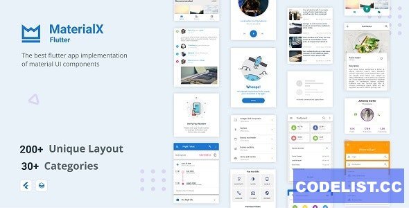 MaterialX Flutter v2.1.1 - Flutter Material Design UI Components