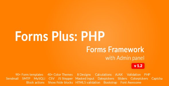 Form Framework with Admin Panel - Forms Plus: PHP v1.2.1
