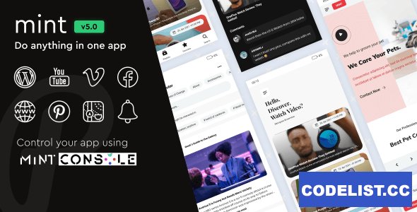 Mint v4.2.0 - WebView & Multi-purpose Android App With Remote Config