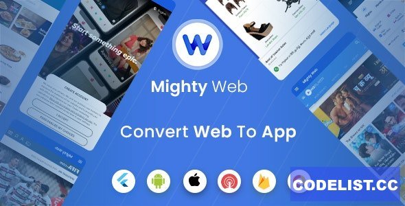 MightyWeb Flutter Webview v2.0.0 - Convert Your Website To An App + Admin Panel - nulled