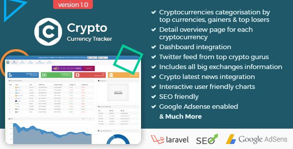 Crypto Currency Tracker - Realtime Prices, Charts, News, ICO's and more