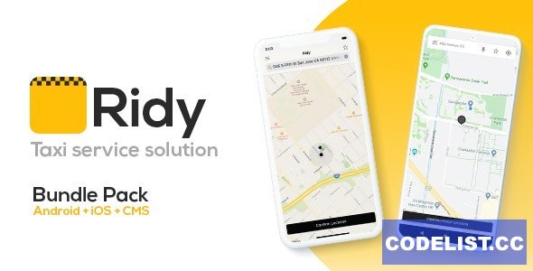 Ridy v4.0 - Taxi Application Android & iOS + Dashboard