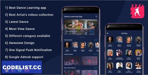 Android Dance App v2.1 - Video App (youtube channel + live streaming + m3u8 + Movies)