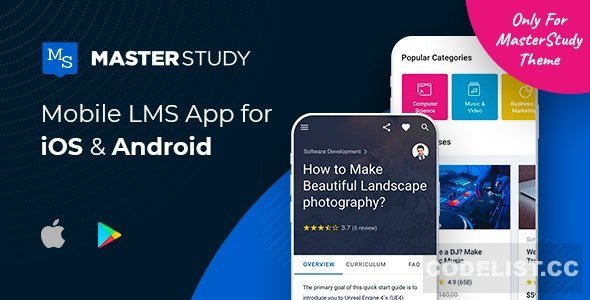 MasterStudy LMS Mobile App v2.0.3 - Flutter iOS & Android