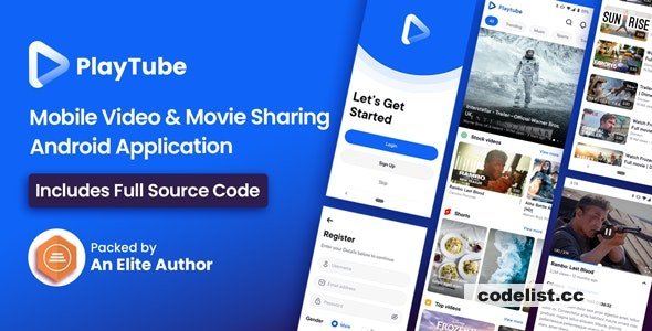 PlayTube v3.1.1 - Mobile Video & Movie Sharing Android Native Application (Import / Upload)