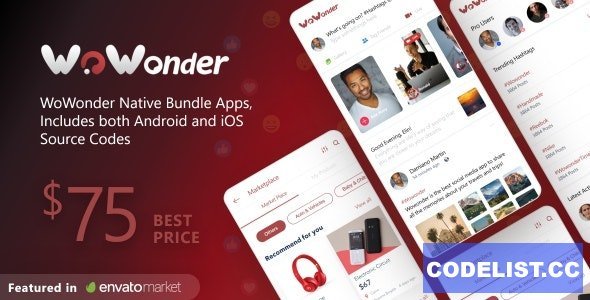 Mobile Native Social Timeline Applications v5.1.4 - For WoWonder Social PHP Script