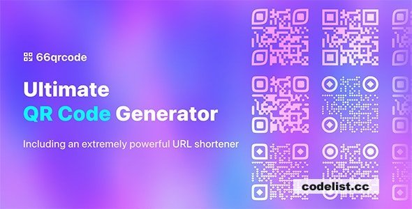 66qrcode v32.0.0 - Ultimate QR Code Generator &amp; URL Shortener (SAAS) - nulled