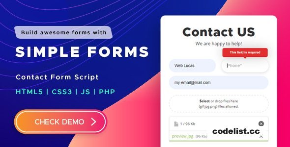 Simple Forms v3.2.0 - Contact Form Script