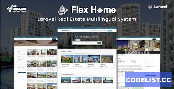 Flex Home v2.55.2 - Laravel Real Estate Multilingual System - nulled