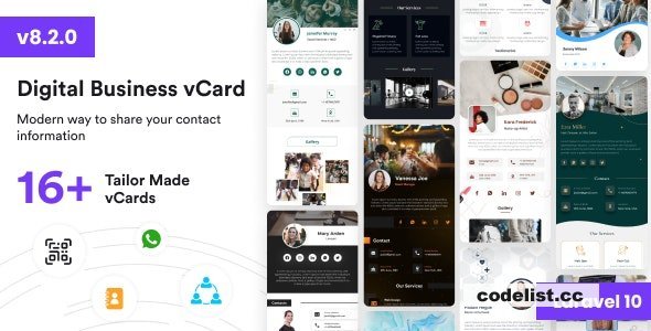 VCard SaaS v8.2.0 - Digital Business Card Builder SaaS - Laravel VCard Saas