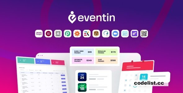 WP Eventin v4.0.7 - Events Manager & Tickets Selling Plugin for WooCommerce