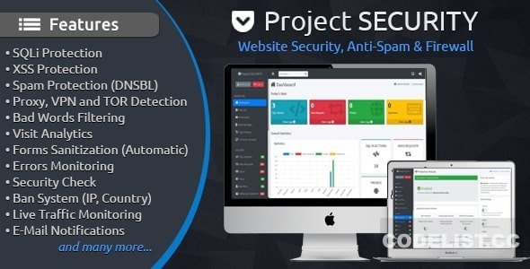 Project SECURITY v4.1.1 – Website Security, Anti-Spam & Firewall