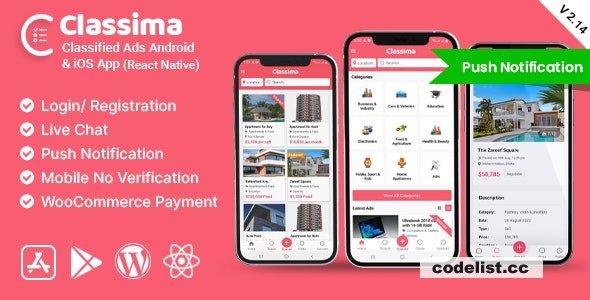 Classima v2.39.5 - Classified ads Android &amp; iOS App