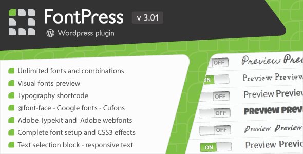 FontPress v3.4.1 - Wordpress Font Manager