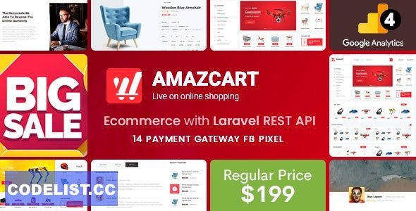 AmazCart v3.2 - Laravel Ecommerce System CMS - nulled
