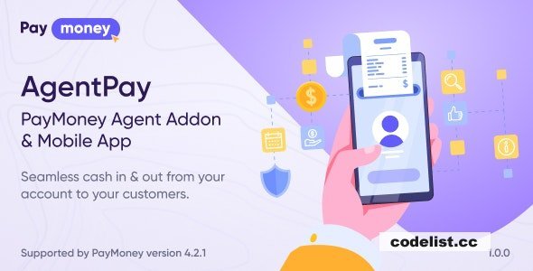 AgentPay v1.0 - PayMoney Agent Addon &amp; Mobile App