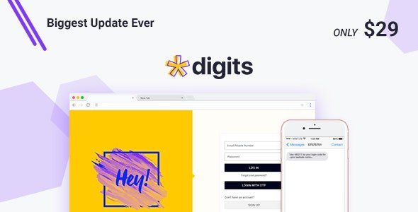 Digits v8.4.6 - WordPress Mobile Number Signup and Login