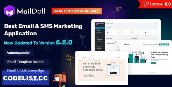 Maildoll v6.2.2 - Email Marketing & SMS Marketing SaaS Application