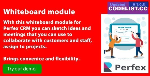 Whiteboard module for Perfex CRM v1.0.5