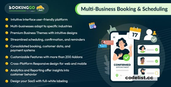 BookingGo SaaS v4.5 - Multi Business Appointment Booking and Scheduling - nulled