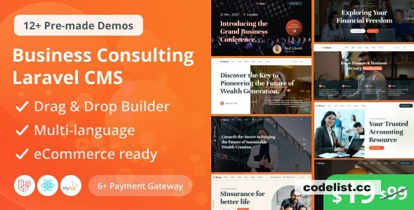 Bione v1.4.0 - Business Consulting Laravel CMS With Live Page Builder - nulled