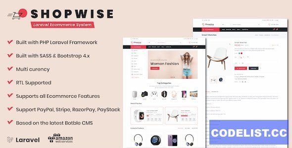 Shopwise v1.31 - Laravel Ecommerce System - nulled