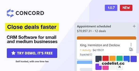 Concord v1.0.7 - Deals Management CRM
