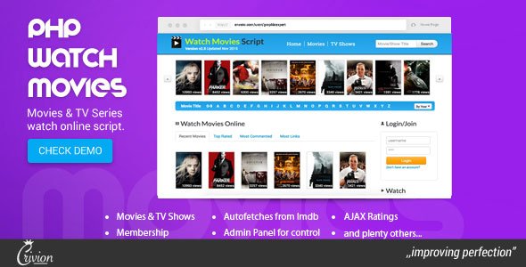 PHP Watch Movies Script v2.9