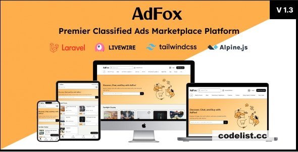 AdFox v2.0 - Dual-Experience Classified Ads with App-Like Feel on Mobile & Web Interface - nulled