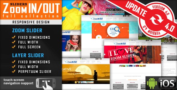 jquery Slider Zoom In/Out Effect Fully Responsive