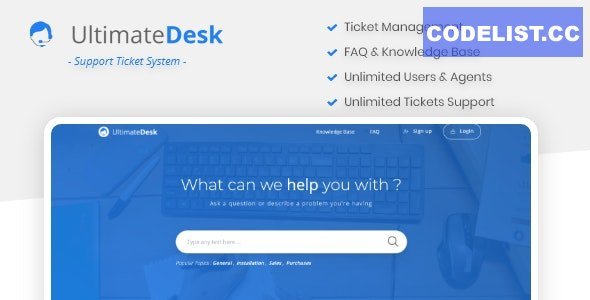UltimateDesk v1.2 - Support Ticket System with Knowledge Base & FAQ