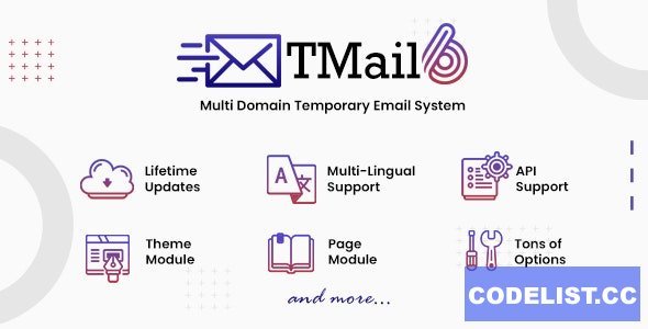 TMail v6.6.1 - Multi Domain Temporary Email System - nulled
