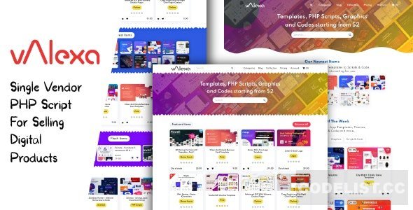 Valexa v3.2.0 - PHP Script For Selling Digital Products And Digital Downloads