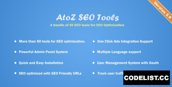 AtoZ SEO Tools v3.9 - Search Engine Optimization Tools - nulled