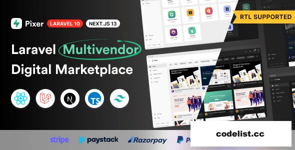Pixer v6.7.0 - React Laravel Ecommerce Multivendor Digital Marketplace - nulled