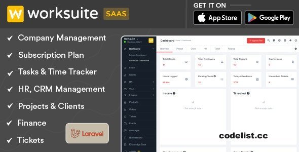 Worksuite Saas v5.4.4 - Project Management System - nulled