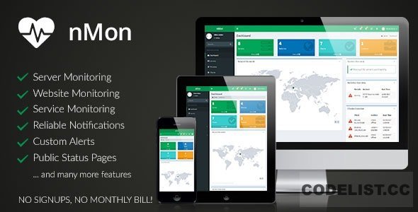 nMon v1.11 - Website, Service & Server Monitoring