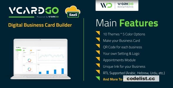 vCardGo SaaS v3.5 - Digital Business Card Builder - nulled