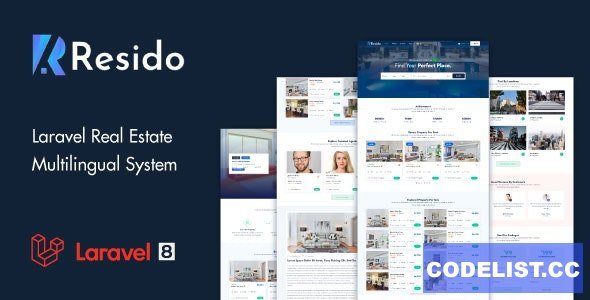 Resido v2.17.0 - Laravel Real Estate Multilingual System - nulled