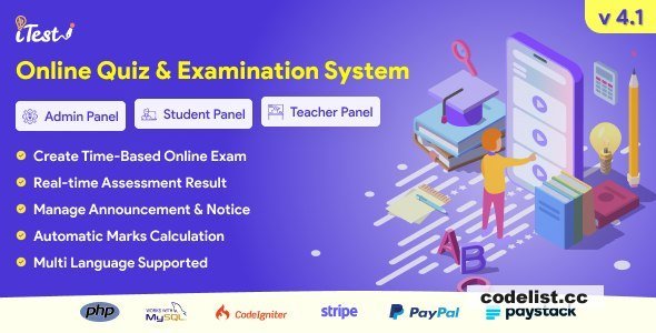 iTest v4.7 - Online Quiz &amp; Examination System