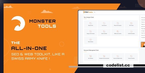 MonsterTools v2.0.0 - The All-in-One SEO &amp; Web Toolkit, like a Swiss Army Knife - nulled