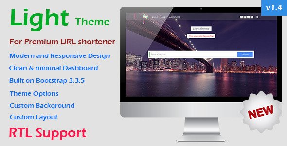 Light Theme for Premium URL Shortener