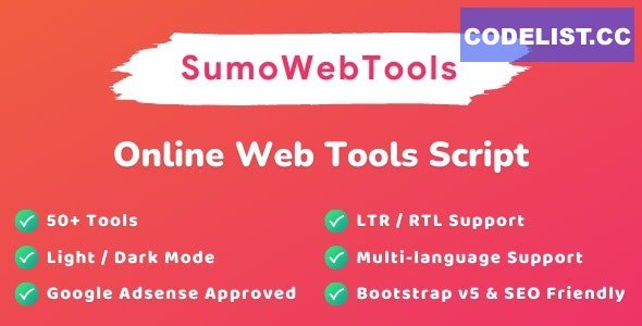 SumoWebTools v2.0.1 - Online Web Tools Script - nulled