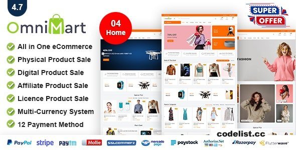 OmniMart v5.0 - eCommerce CMS - Laravel eCommerce script - nulled