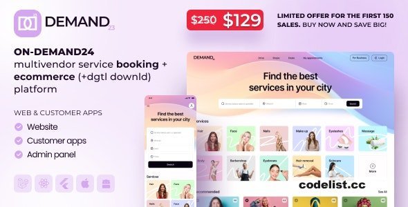 On-Demand24 v2024-4 - Multivendor Service Booking - nulled